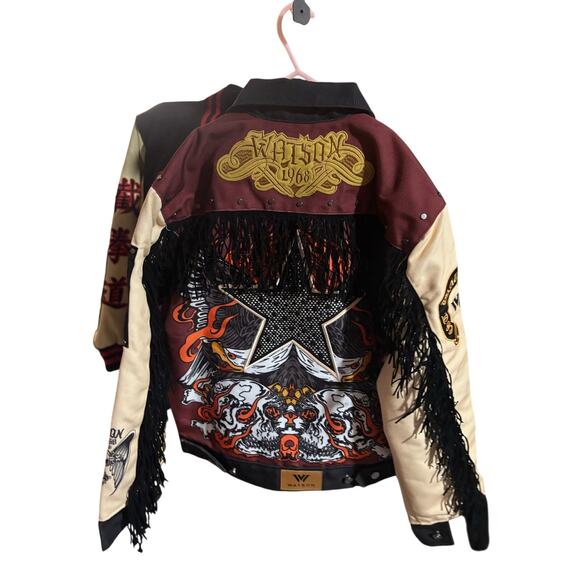 NWT SZ S - Watson Lonestar Rebels Fringe Jacket - Picture 2 of 4